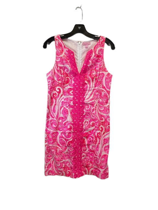 Pink & Red Dress Casual Midi Lilly Pulitzer, Size 2