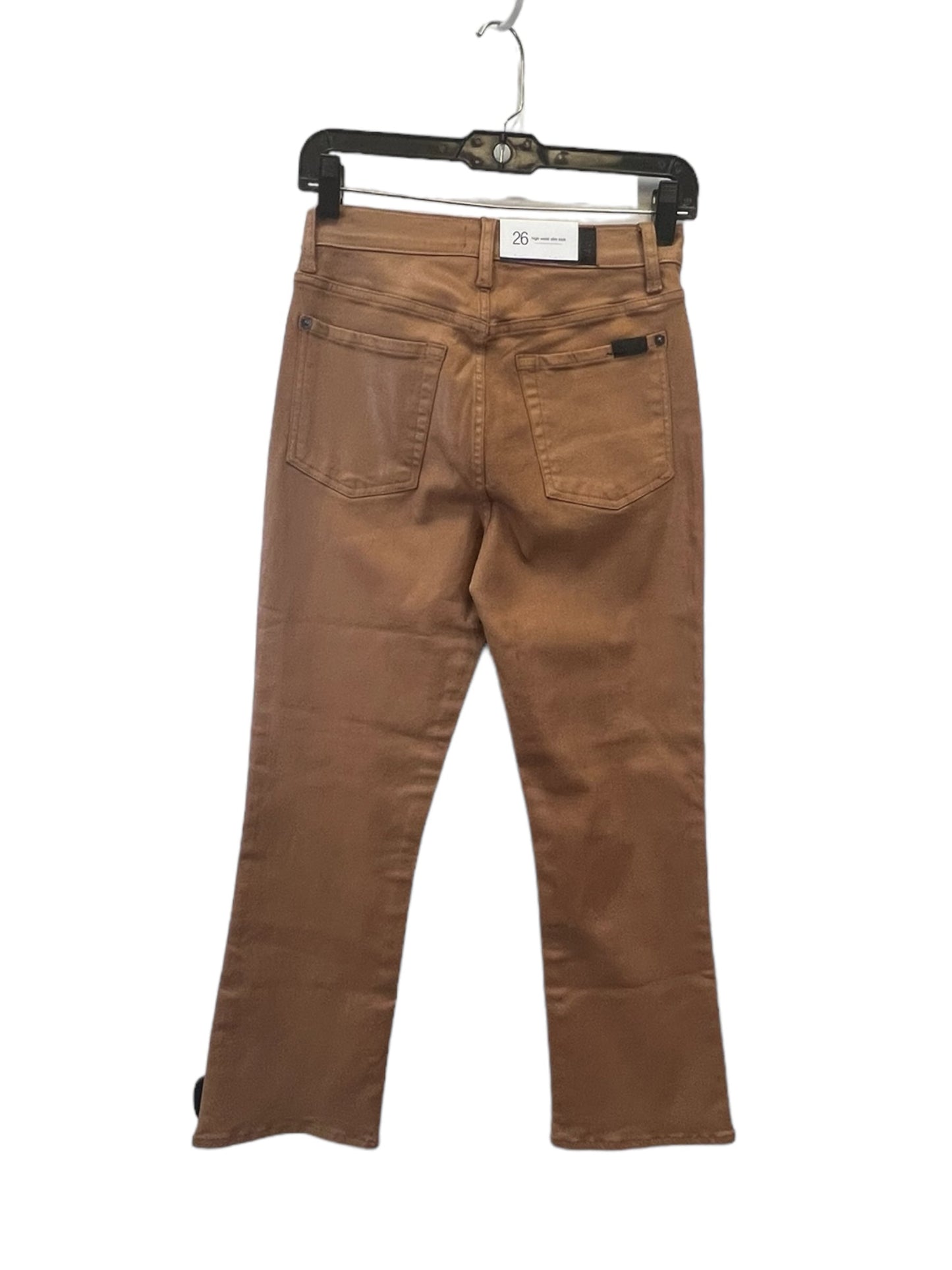 Jeans Straight By 7 For All Mankind In Tan, Size: 4