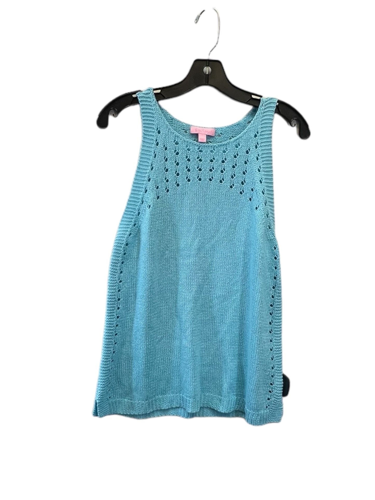 Top Sleeveless By Lilly Pulitzer In Blue, Size: L