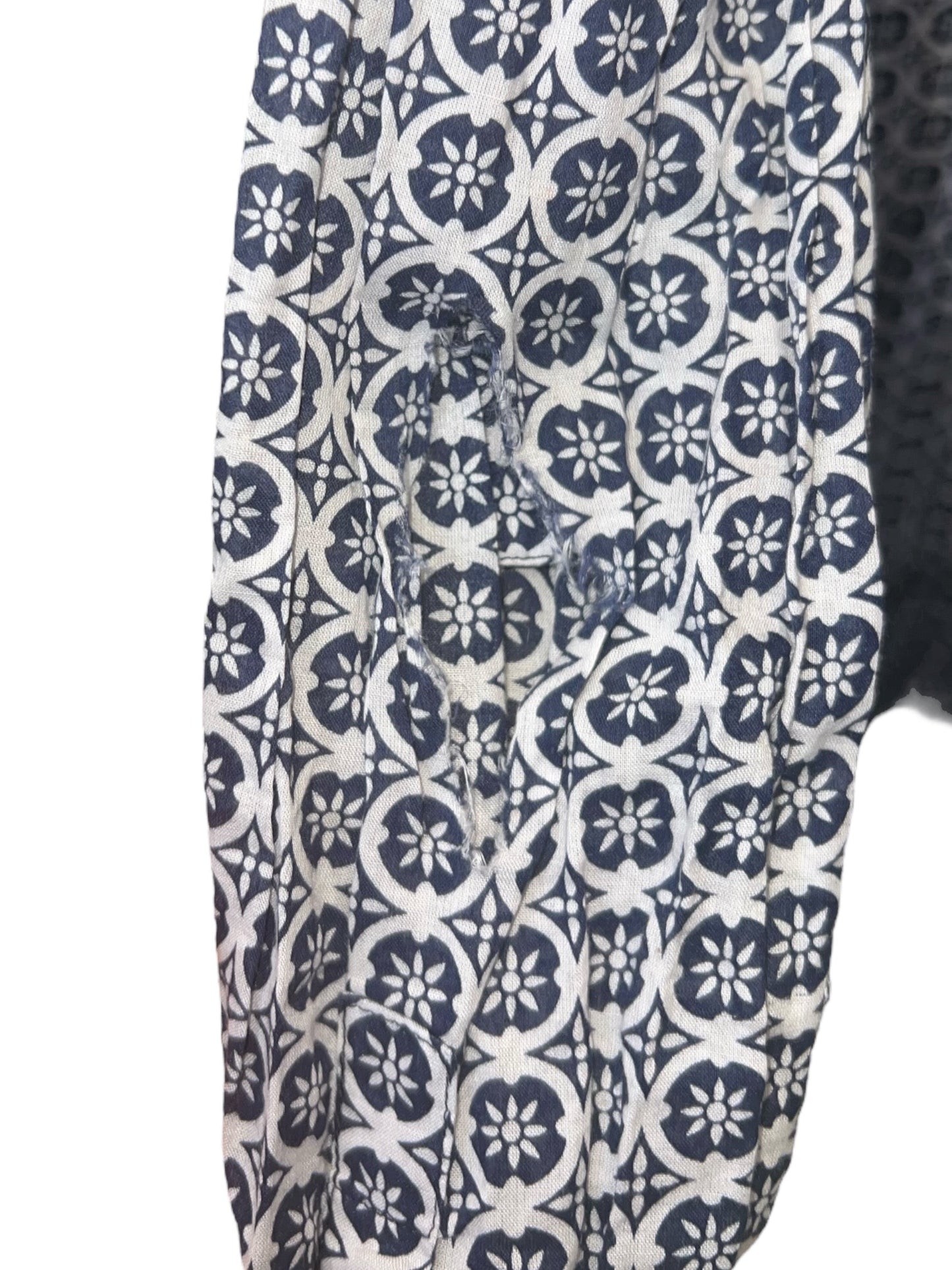 Dress Designer By Tory Burch In Blue & White, Size: M