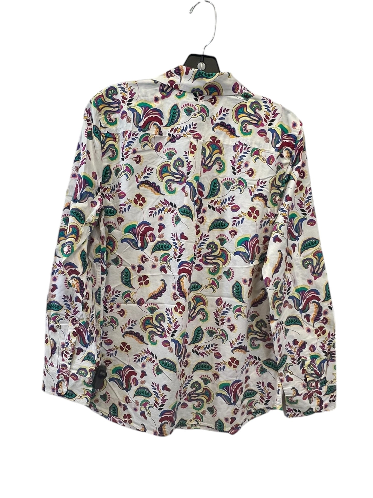 Top Long Sleeve By Talbots In Paisley Print, Size: M