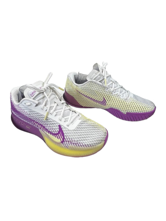 Purple & Yellow Shoes Athletic Nike, Size 8