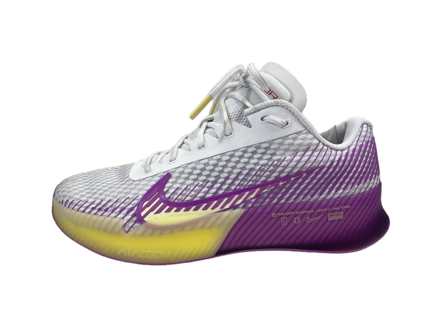 Purple & Yellow Shoes Athletic Nike, Size 8