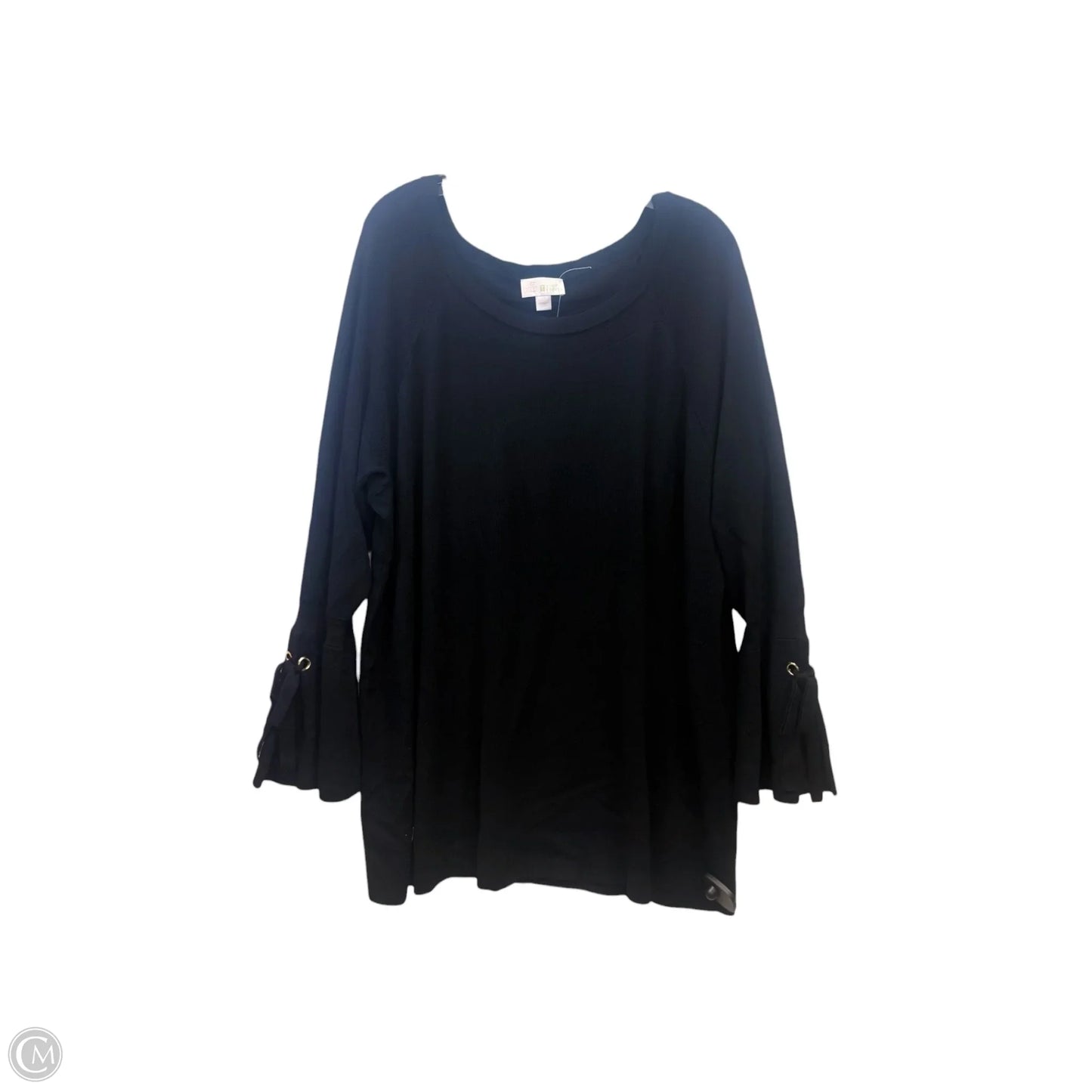 Top Long Sleeve By Belle In Black, Size: 2x