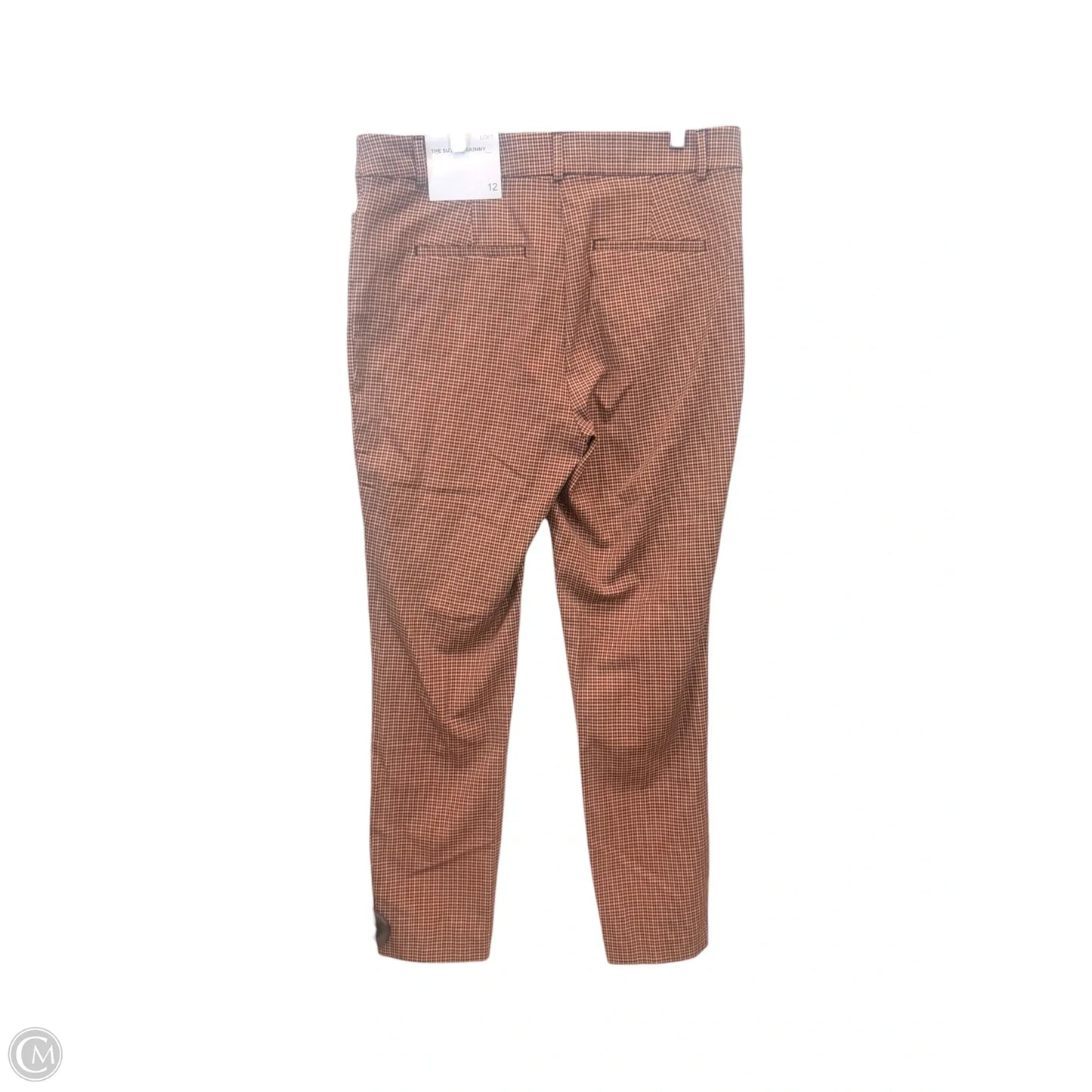 Pants Other By Loft In Brown & Pink, Size: 12