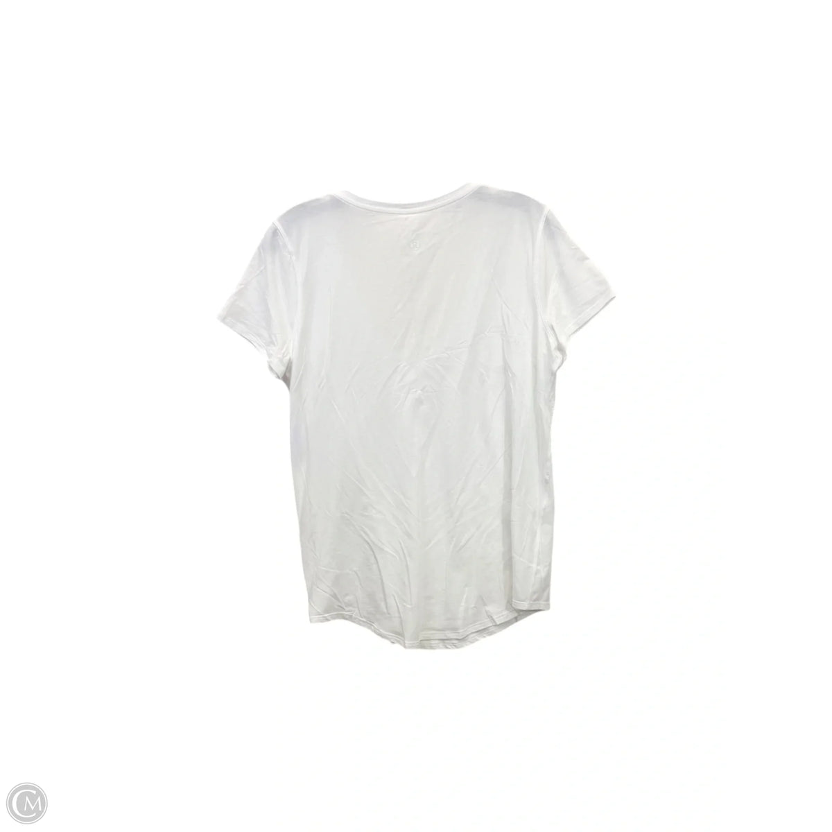 Athletic Top Short Sleeve By Lululemon In White, Size: 8