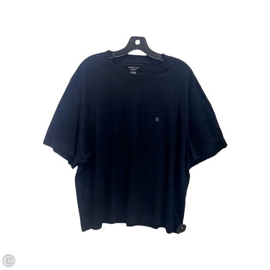 Top Short Sleeve Basic By American Eagle In Black, Size: Xl