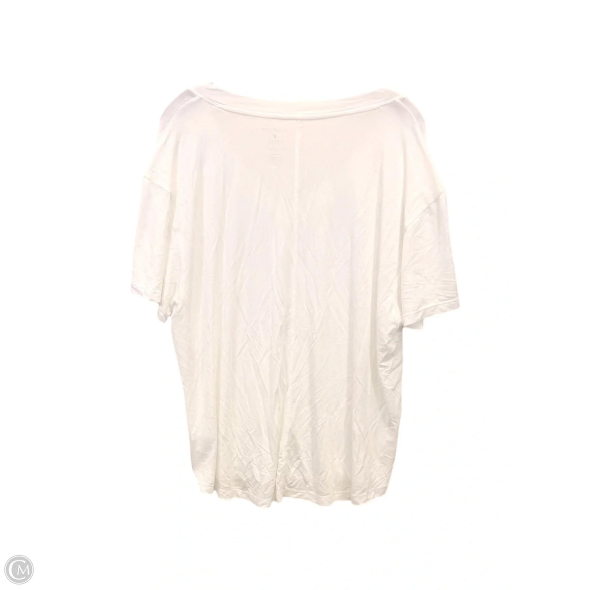Top Short Sleeve Basic By American Eagle In White, Size: Xl