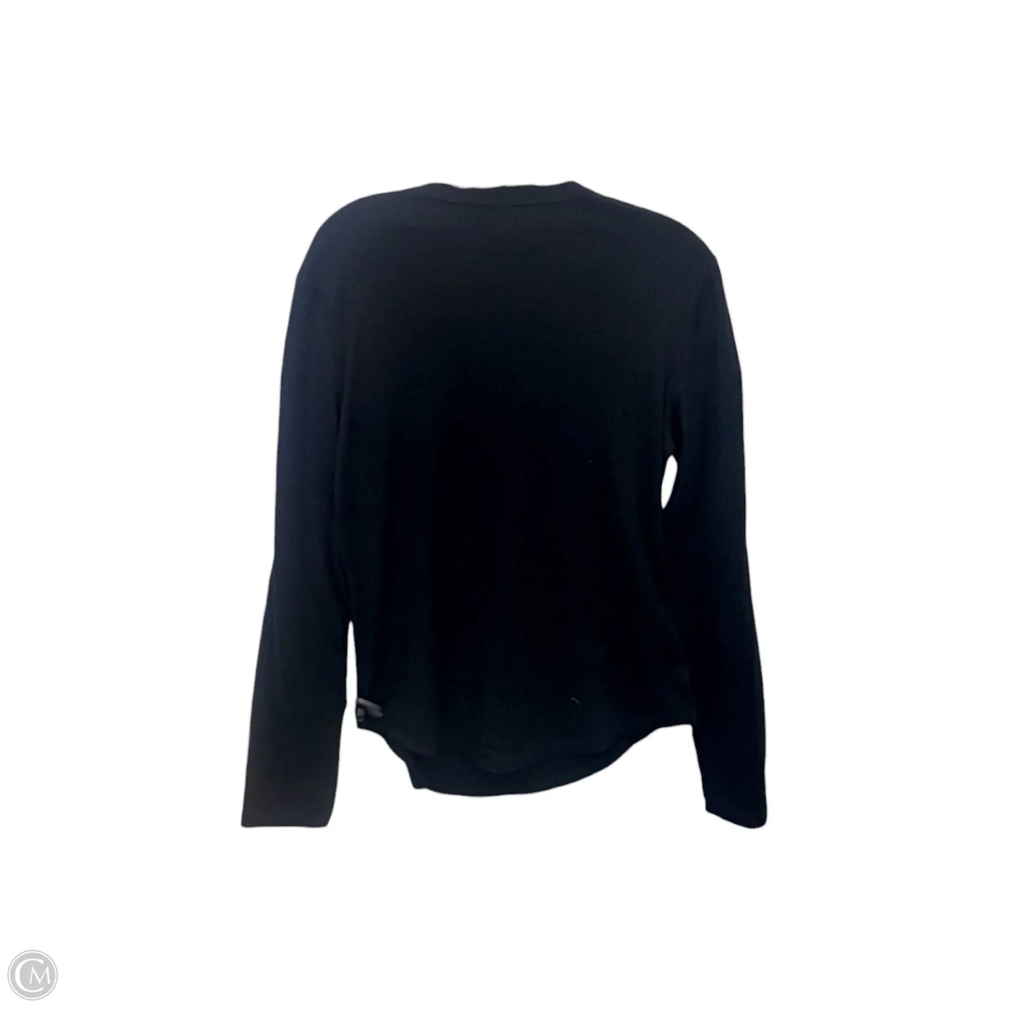 Top Long Sleeve Basic By Gap In Black, Size: L