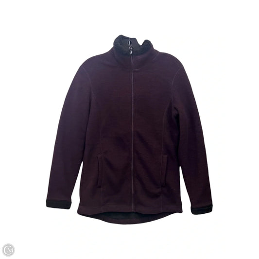Jacket Fleece By 32 Degrees Heat In Black & Purple, Size: S