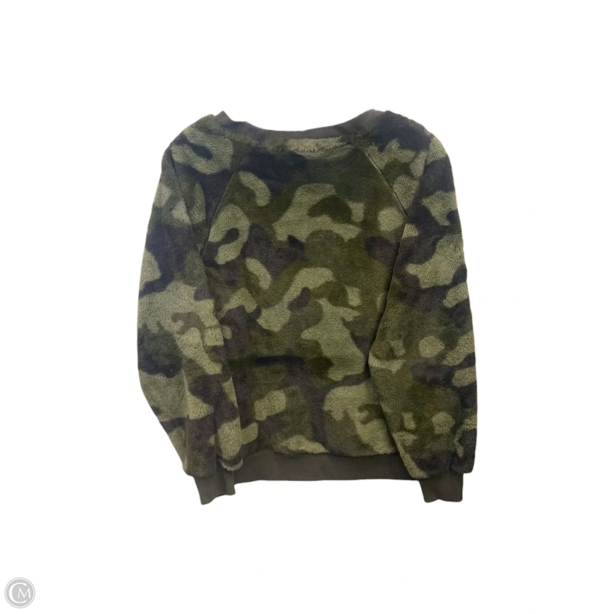 Top Long Sleeve By Workshop In Camouflage Print, Size: S