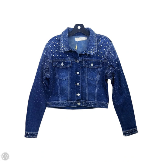 Jacket Denim By Lizette Collection In Blue, Size: L
