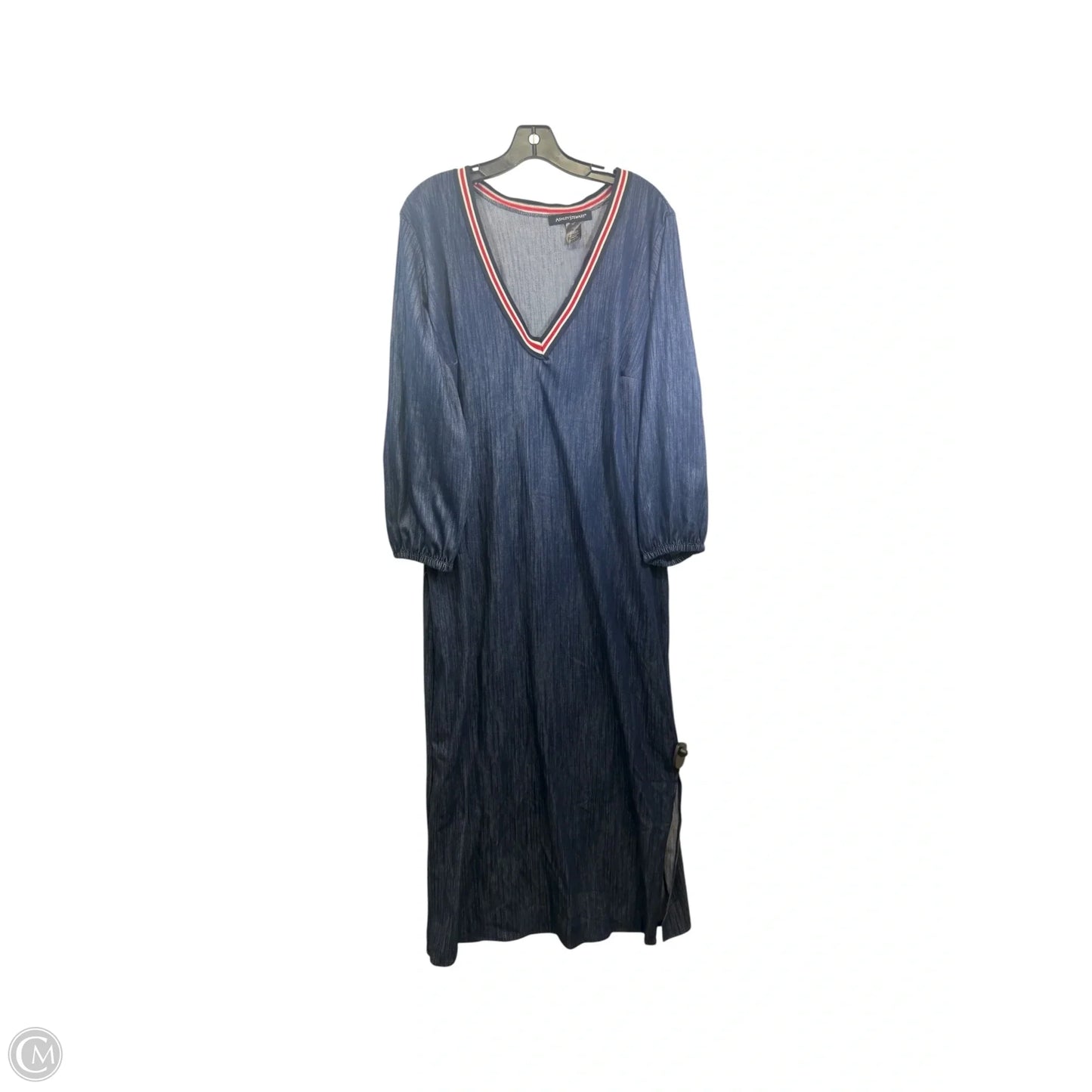 Dress Casual Maxi By Ashley Stewart In Blue Denim, Size: 3x