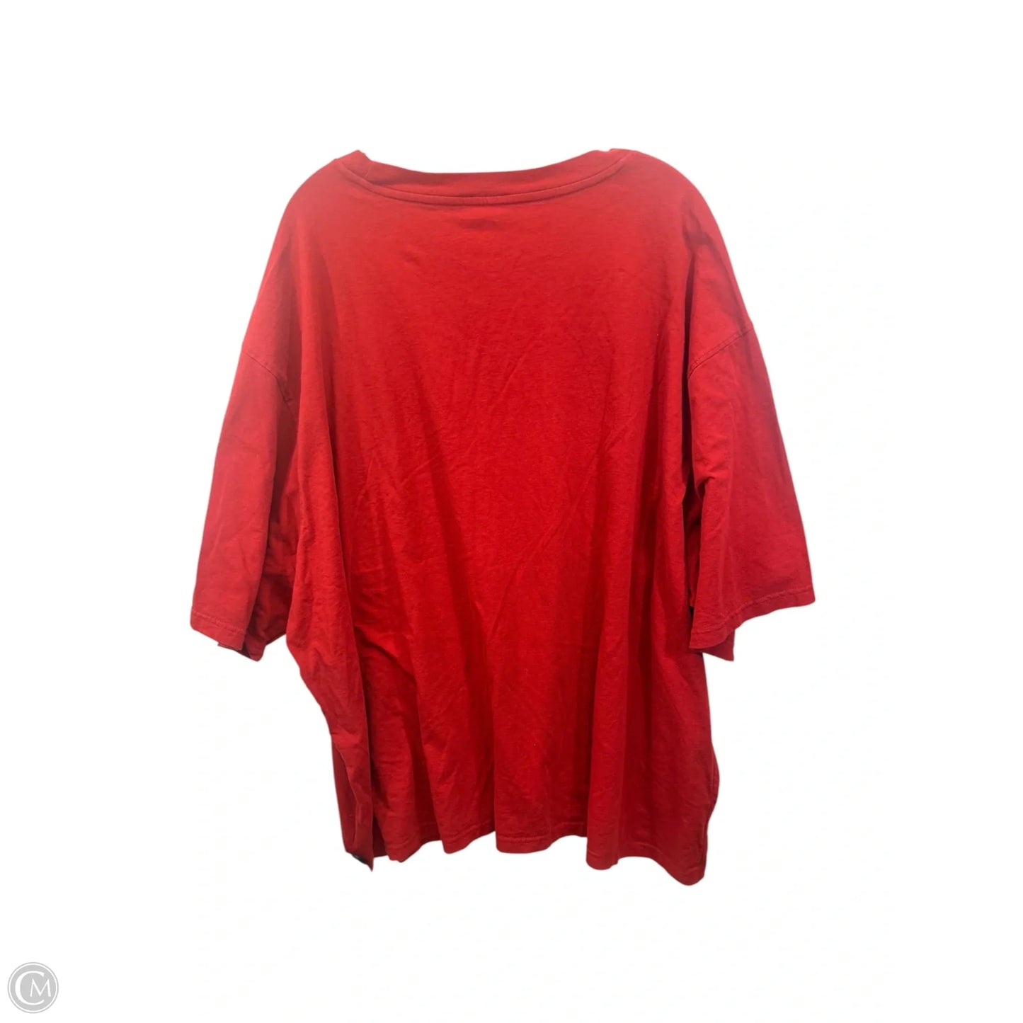 Top Short Sleeve Basic By Old Navy In Red & White, Size: 4x