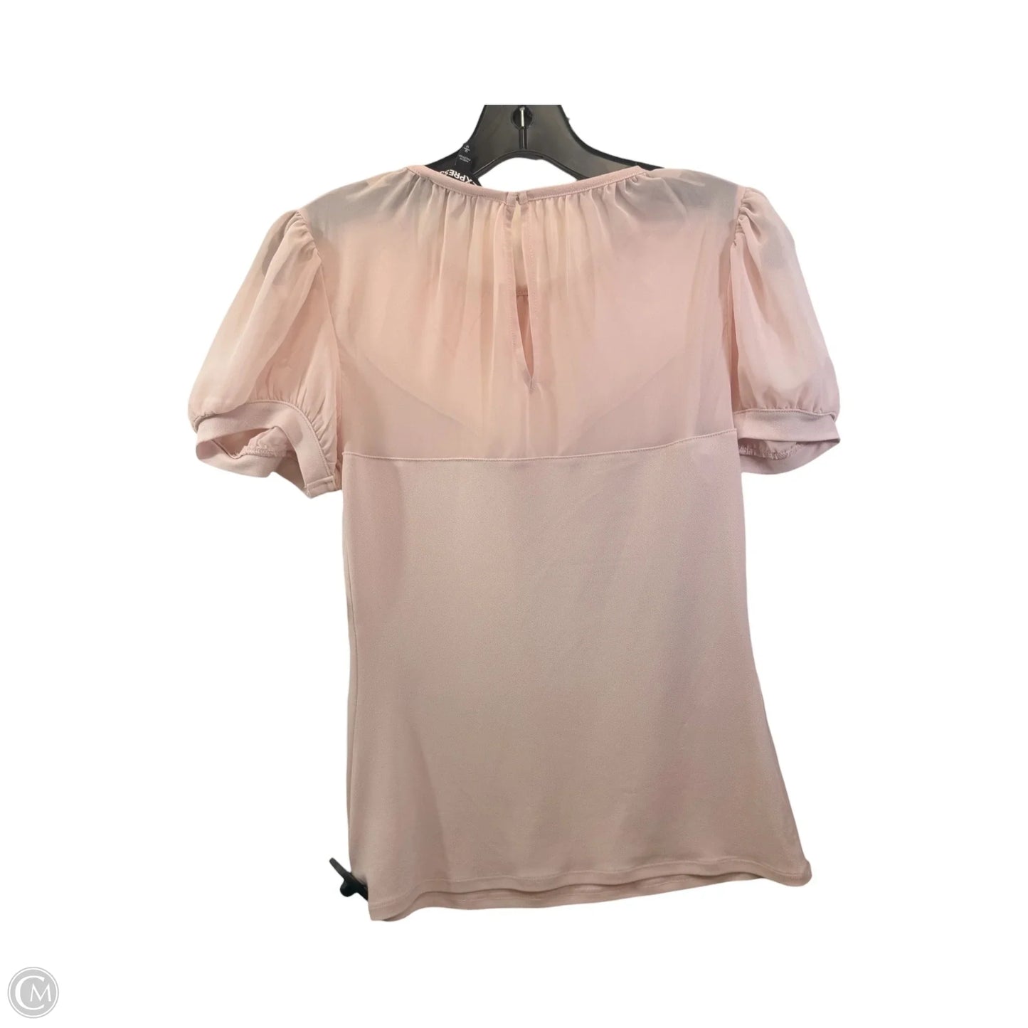 Top Short Sleeve By Express In Pink, Size: M