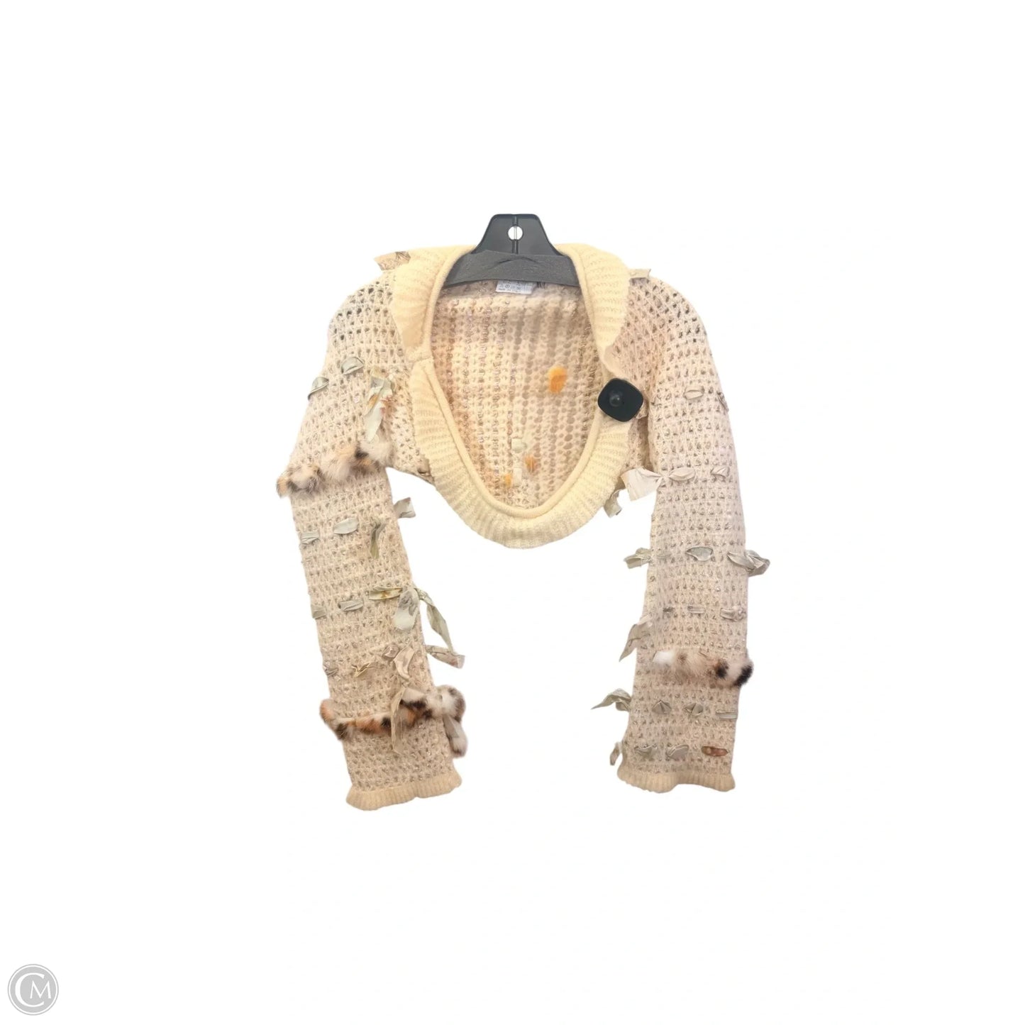 Sweater By Cricot Chic In Cream, Size: S