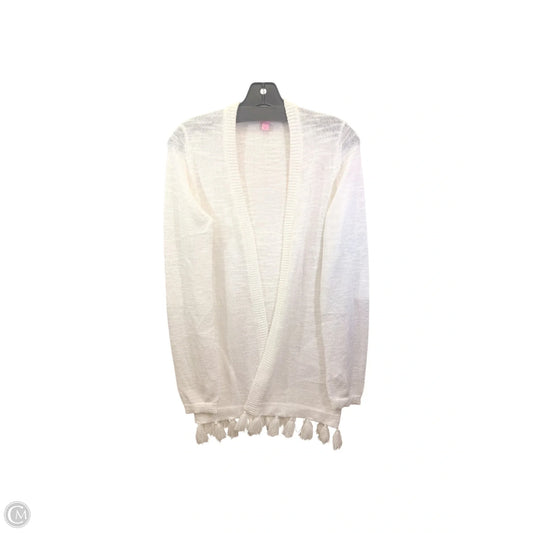 Cardigan Designer By Lilly Pulitzer In White, Size: M