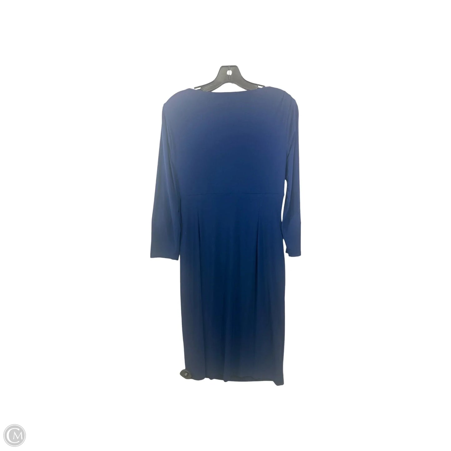 Dress Casual Midi By Lauren By Ralph Lauren In Blue, Size: M