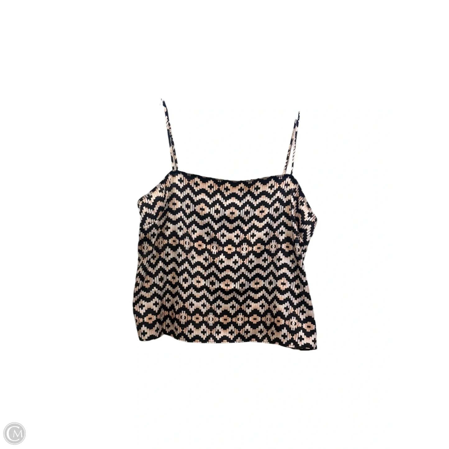 Top Cami By Express In Black & Cream, Size: M