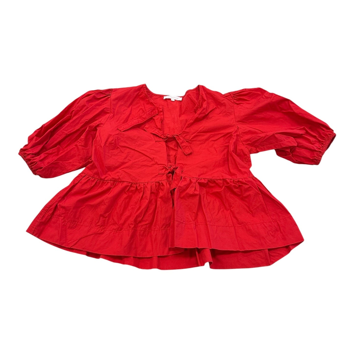 Blouse Ss By Olivaceous In Red, Size:M