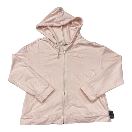 Athletic Jacket By Loft In Pink, Size:L