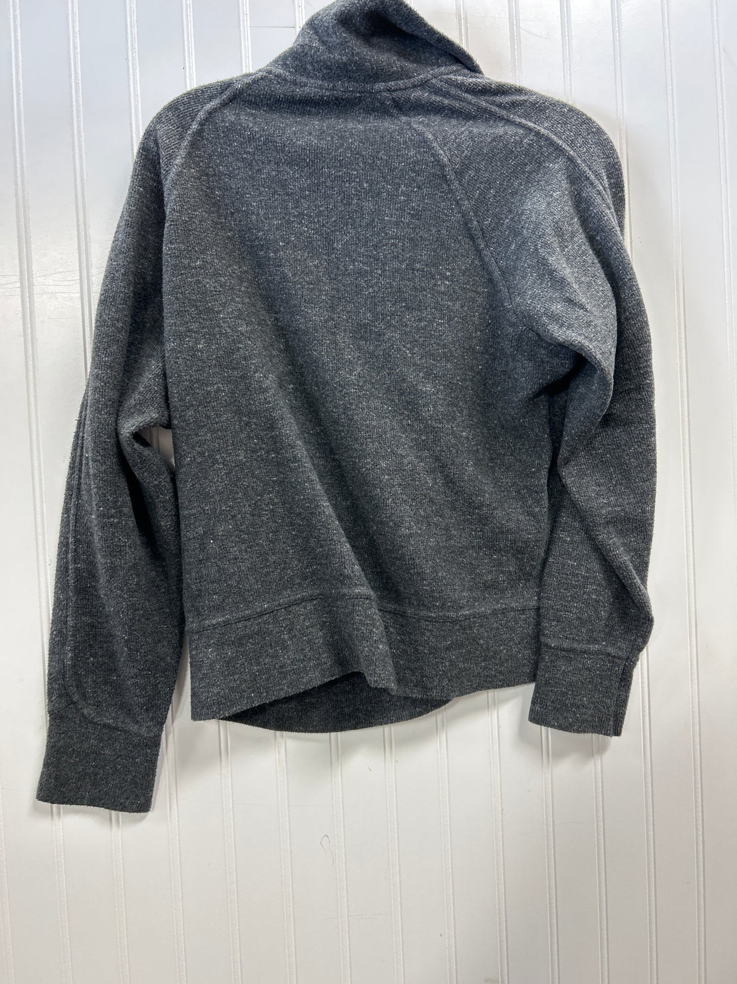 Athletic Top Ls Collar By Nike In Grey, Size:S
