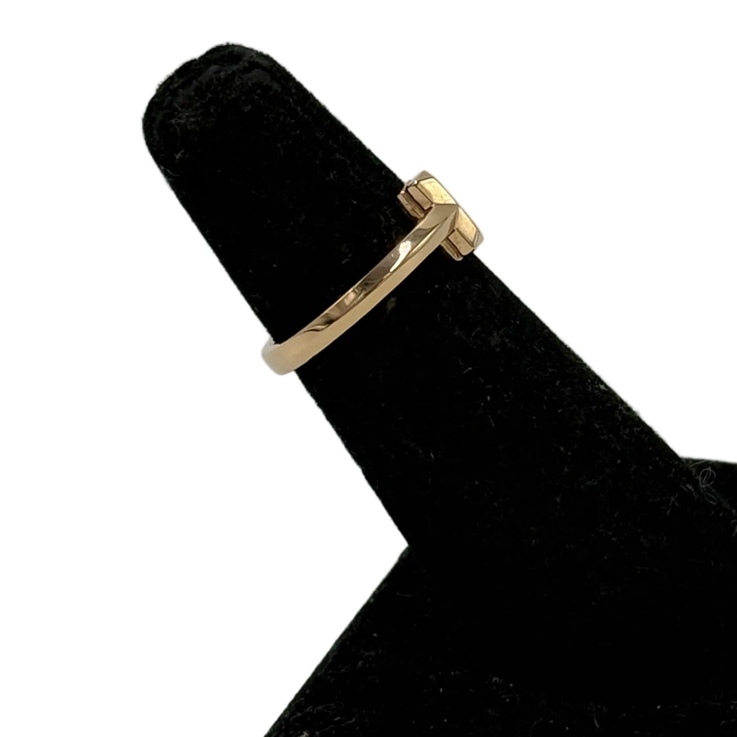 Tiffany & Company T1 Diamond Luxury Ring in 18k Rose Gold, Size: 6