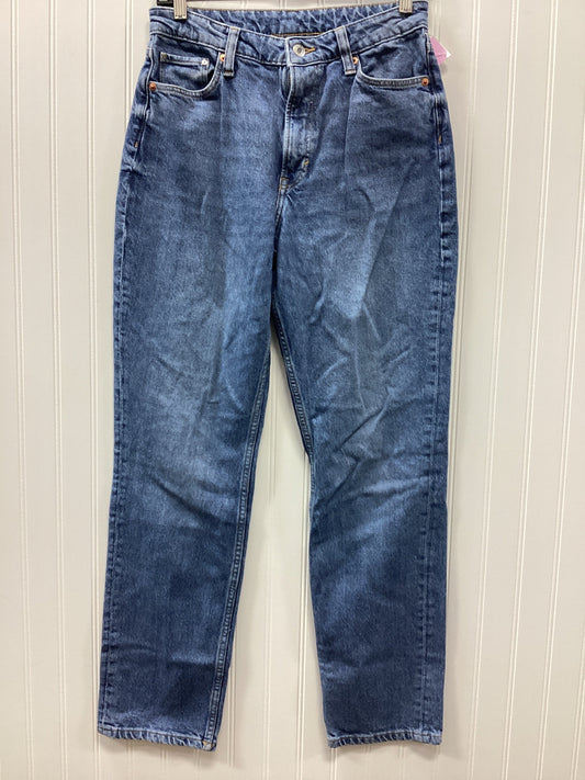 Jeans Straight By H&M In Blue Denim, Size:4