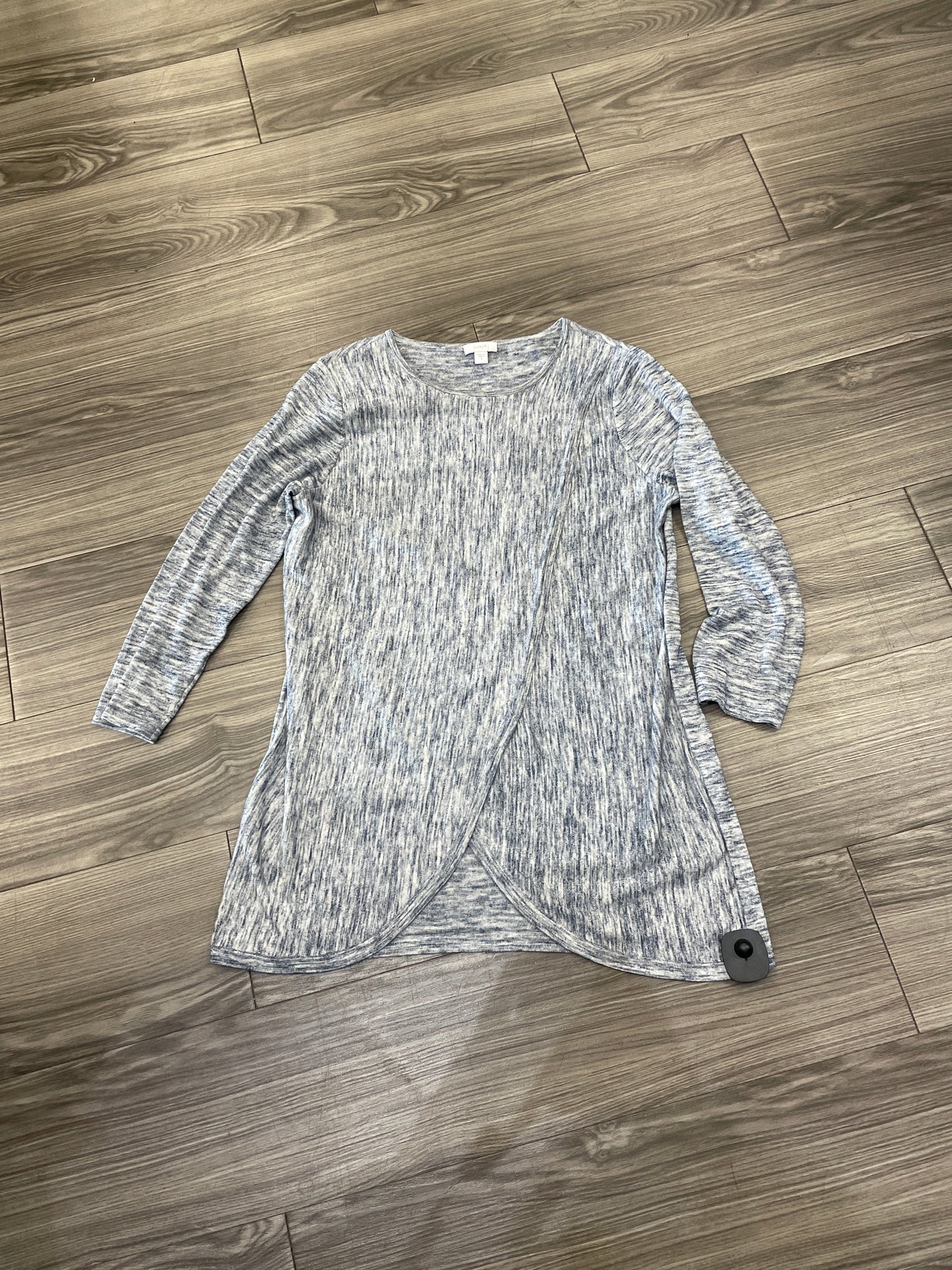 Top Long Sleeve By Pure Jill In Blue, Size: S