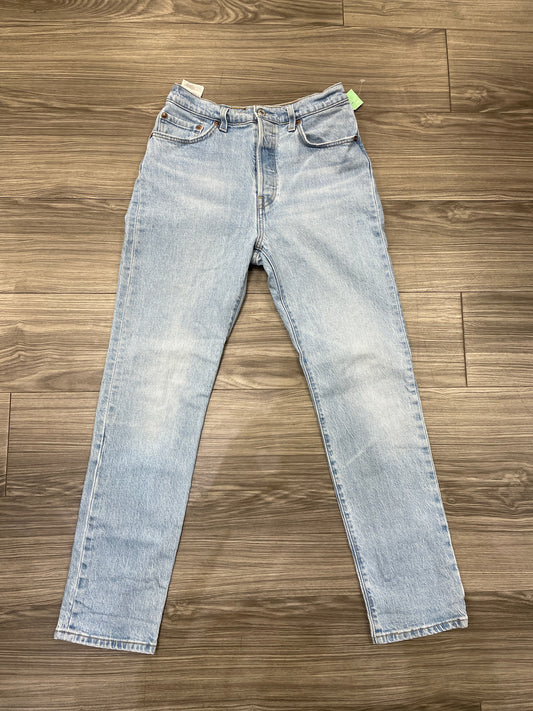 Jeans Straight By Levis In Blue, Size: 28