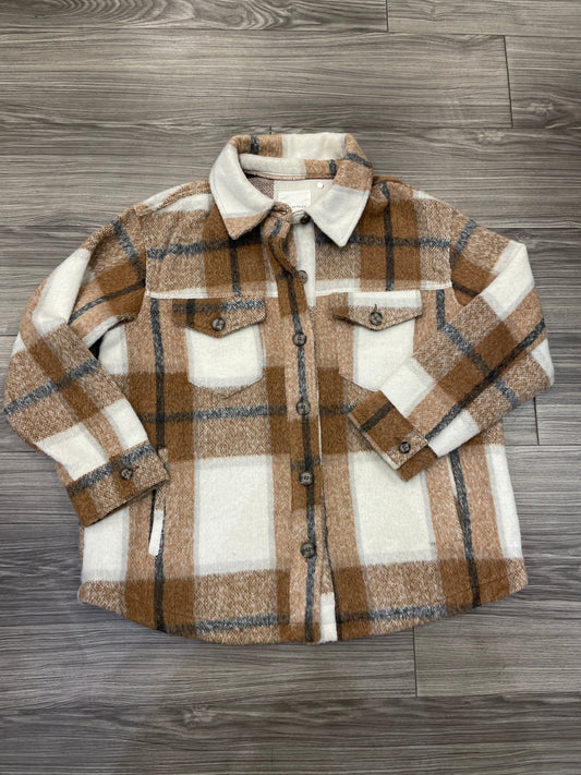 Jacket Shirt By Avec Les Filles In Plaid Pattern, Size: 1x