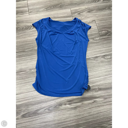 Top Short Sleeve By Worthington In Blue, Size: L