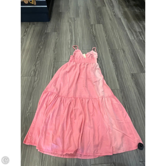 Dress Casual Maxi By Elan In Pink, Size: L