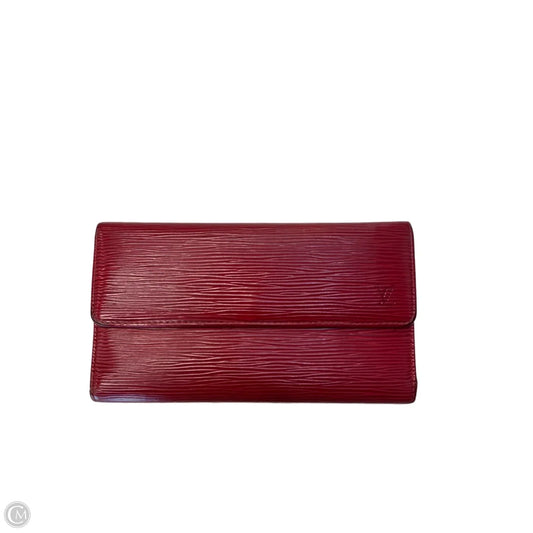 Wallet Luxury Designer By Louis Vuitton, Size: Medium