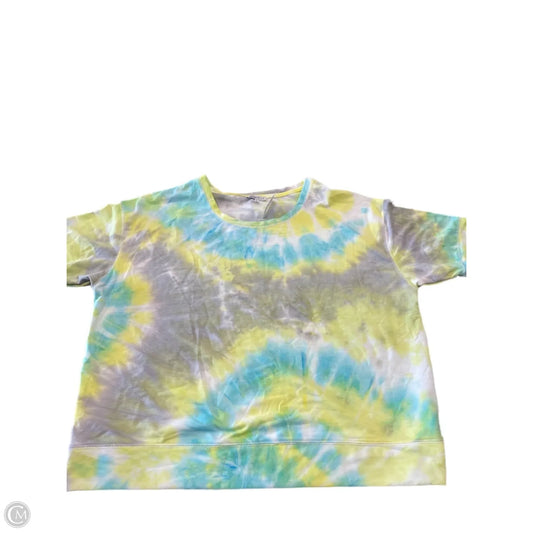 Top Short Sleeve By Cme In Tie Dye Print, Size: 1x