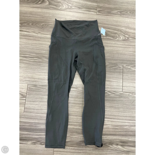 Athletic Capris By Lululemon In Grey, Size: 6
