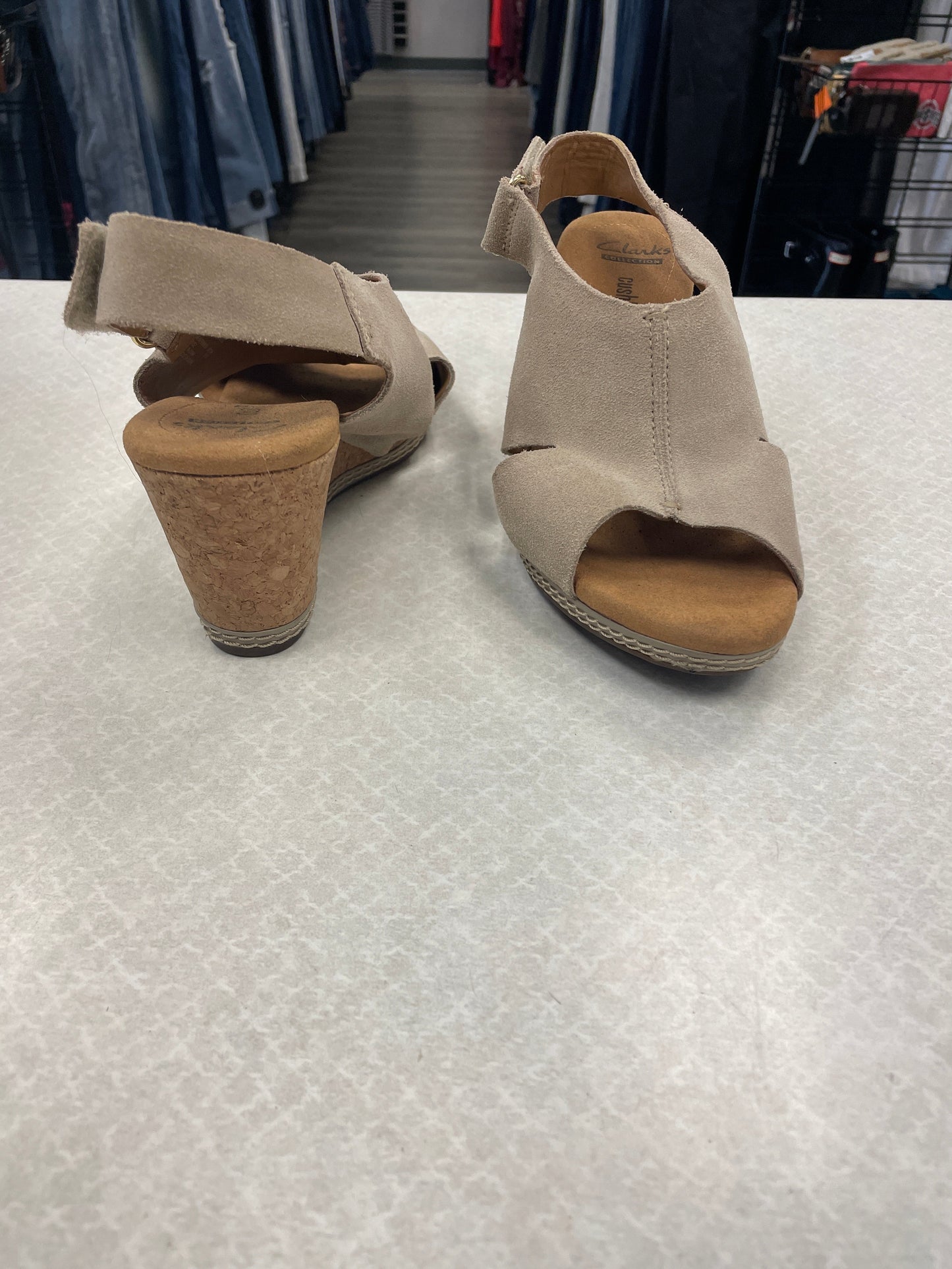 Shoes Heels Wedge By Clarks  Size: 9.5