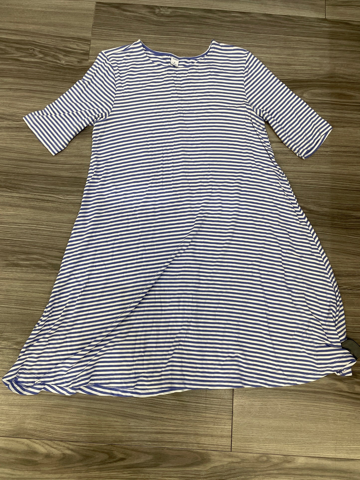 Striped Pattern Dress Casual Short Old Navy, Size M