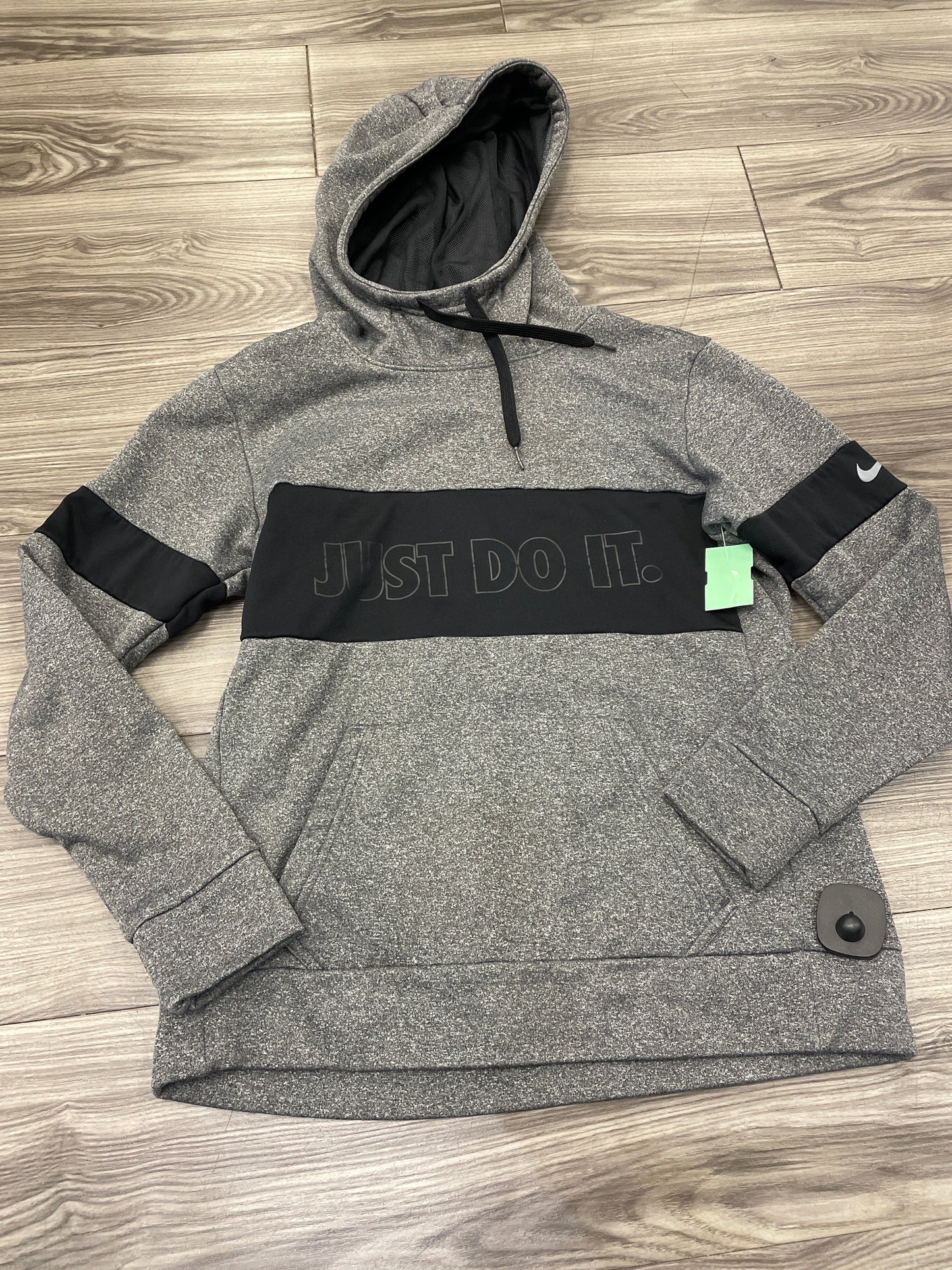 Black & Grey Athletic Sweatshirt Hoodie Nike, Size S