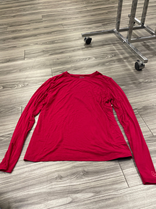 Red Top Long Sleeve Cuddl Duds, Size Xl