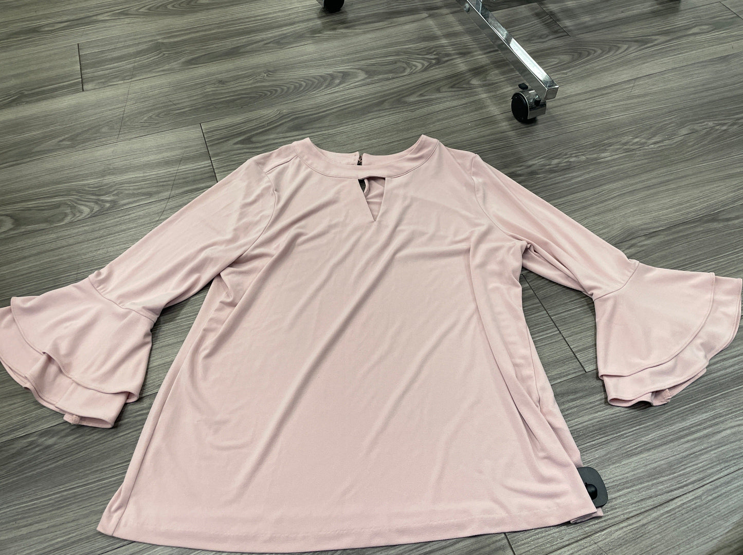 Pink Top Long Sleeve Charter Club, Size Xl