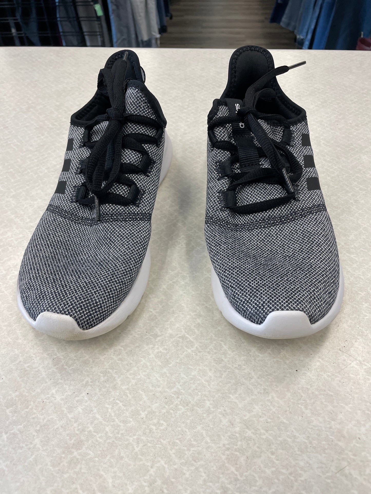Black & Grey Shoes Sneakers Adidas, Size 8