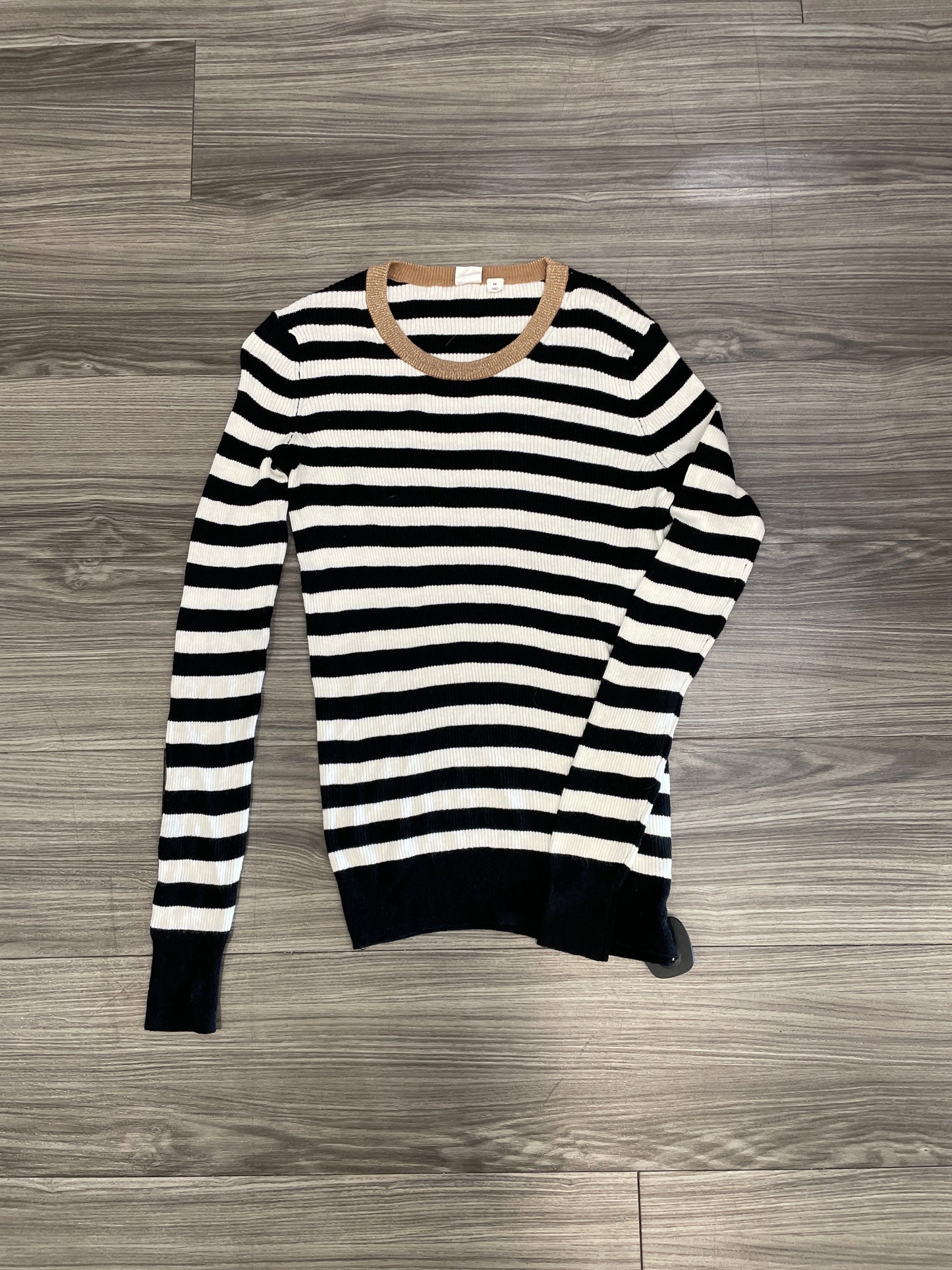 Striped Pattern Top Long Sleeve Gap, Size Xs