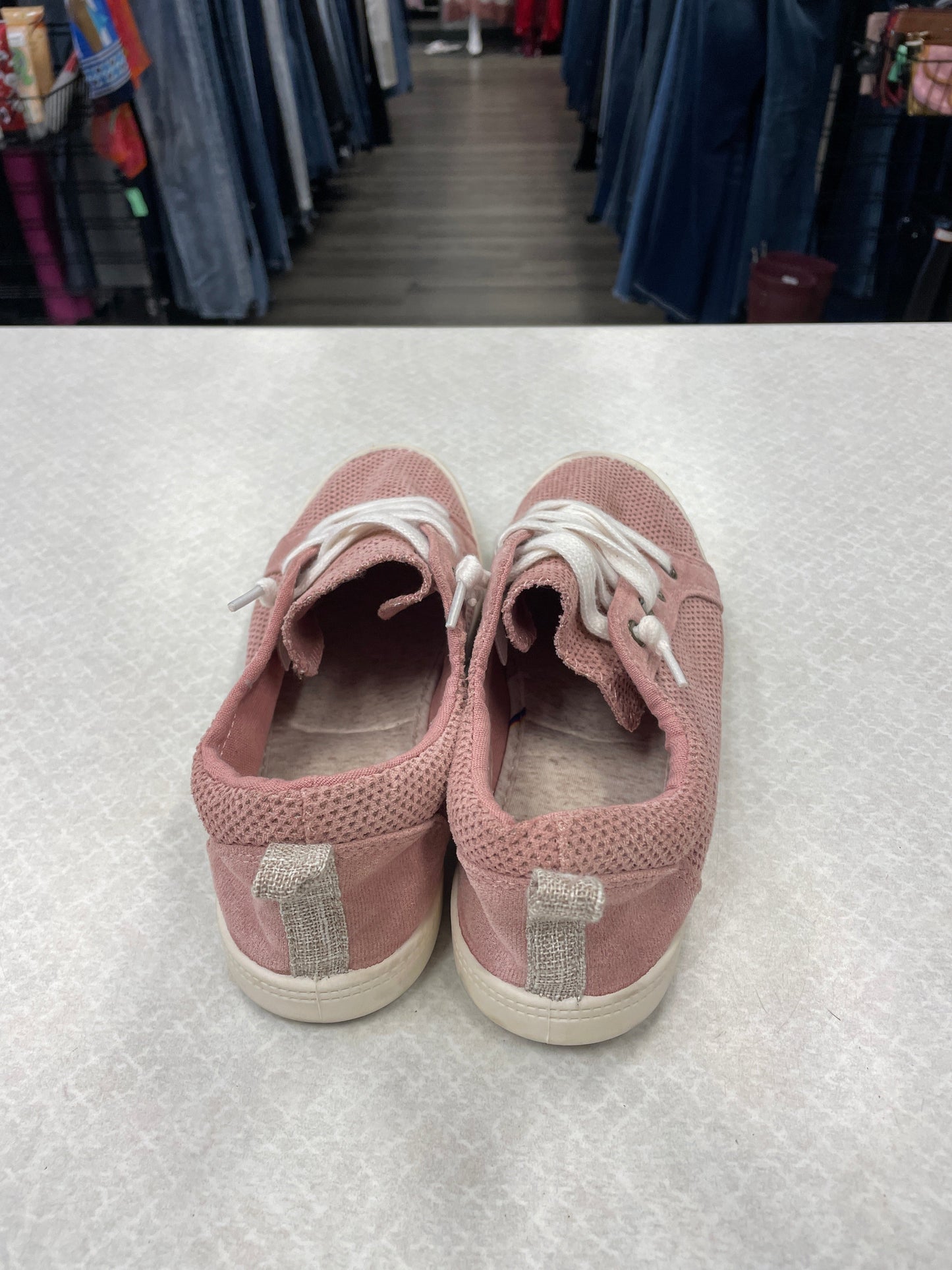 Pink & White Shoes Sneakers Maurices, Size 7