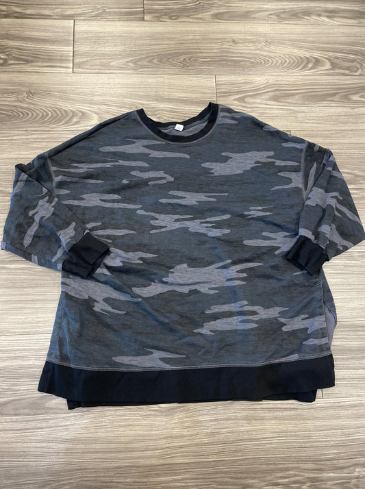 Camouflage Print Sweatshirt Crewneck Old Navy, Size 3x