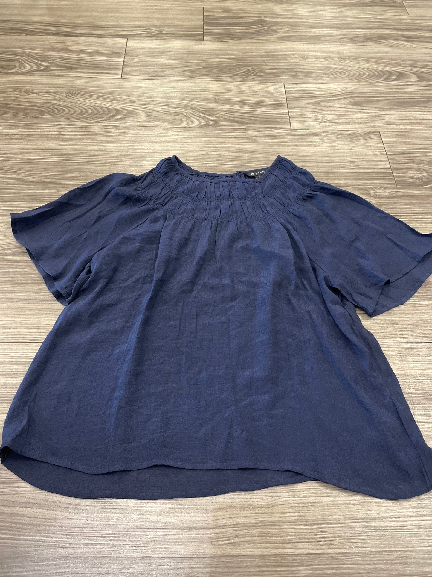 Blue Blouse Short Sleeve Zac And Rachel, Size S