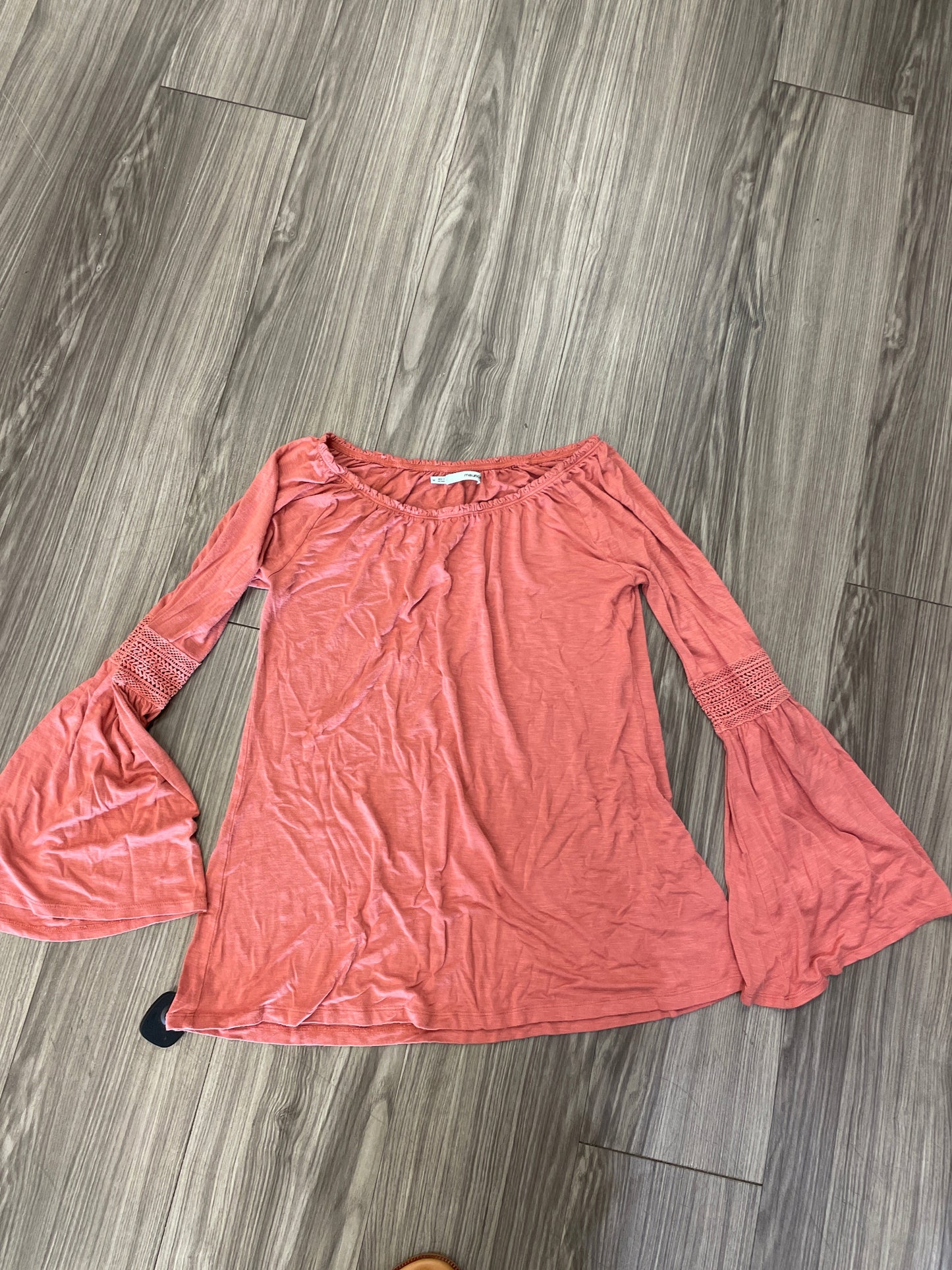 Blouse 3/4 Sleeve By Maurices In Pink, Size: M