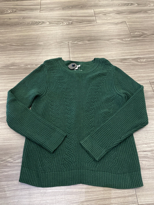 Sweater By Croft And Barrow In Green, Size: L