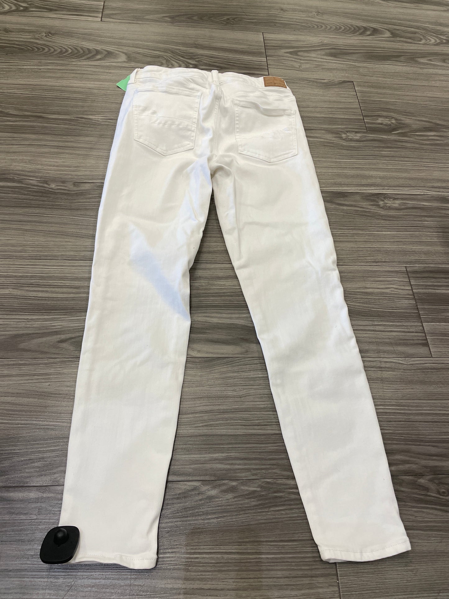 Jeans Skinny By American Eagle In White, Size: 10