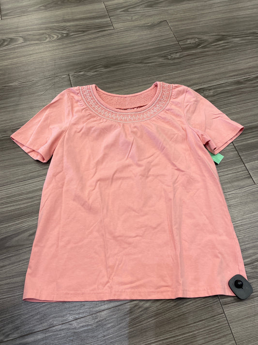 Blouse Short Sleeve By Blair In Pink, Size: M